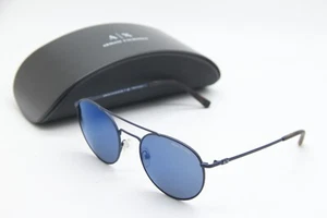 NEW ARMANI EXCHAGE AX2028S 6111/55 BLUE MIRROR AUTHENTIC SUNGLASSES W/CASE 53-21 - Picture 1 of 3