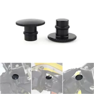 Aluminum Black 10mm Mirror Hole Plugs Caps Fit For Yamaha MT-09 SP 2018-2024 - Foto 1 di 12