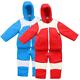 Baby Snowsuit Set, Kids All-in-One 2 Piece Winter Puffer Jacket, Puddle Suits