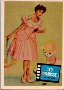 1957 Topps Hit Stars CYD CHARISSE #80 about EX Condition! (2)