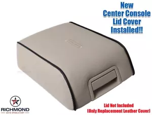 2006 Lincoln Mark LT -Center Console Storage Compartment Leather Lid Cover, Tan - Picture 1 of 12