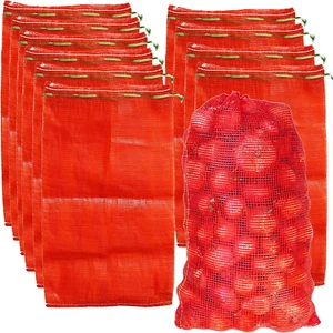 24 Pack 31'' X 20'' Mesh Onion Bags, Reusable Drawstring Fresh Produce Storage B - Picture 1 of 6