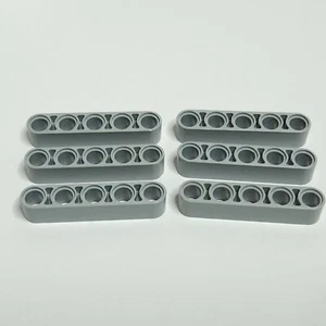 LEGO Technic 32316 Liftarm Thick 1x5 41616 Light Bluish Gray Qty 6 - Picture 1 of 4