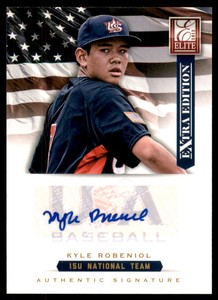 2012 Elite Extra Edition USA Baseball 15U Signatures #16 Kyle Robeniol Auto /125