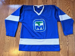 Vintage TÉLÉ-MÉTROPLE television station HOCKEY JERSEY ** 1970's Quebec rare W@W - Bild 1 von 6