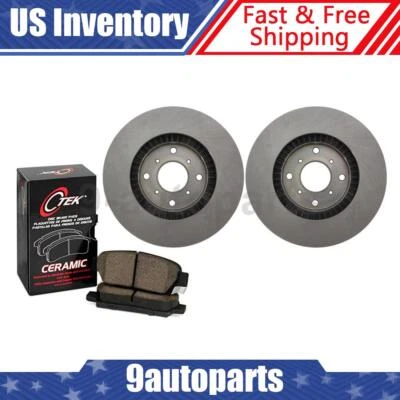 Rotores de freno de disco delanteros pastillas de freno de cerámica para Honda Prelude 1993 1994 1995 1996 Foto 1 de 4