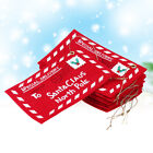  12 Pcs Santa Wishing Letter Bag Gift Envelopes for Presents Pendant