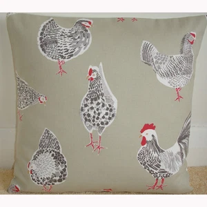 Cushion Cover 16x16 Chickens Hens Green 16" Roosters Chooks Covers - Picture 1 of 2