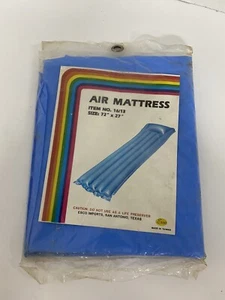 Vintage  Air Mattress  Pool Lounge 72X27 Blue In Original Package - Picture 1 of 2