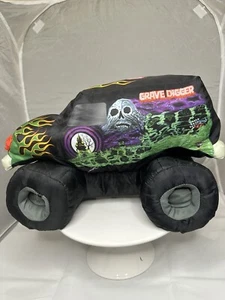 Monster Jam Grave Digger Pillow Plush Truck Stuffed Kids Toy Nylon Soft 14” - Picture 1 of 6