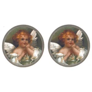 Joyful Angel Rounds Overglaze Ceramic Decals - Picture 1 of 2