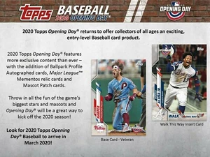 Juego Topps Opening Day 2020 Seattle Mariners Master Team con insertos -12 tarjetas - Imagen 1 de 1