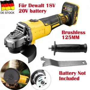 Winkelschleifer 125mm Trennschleifer Schleifmaschine Bürstenlos Für Dewalt 18V - Bild 1 von 11