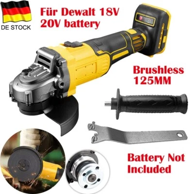 Winkelschleifer 125mm Trennschleifer Schleifmaschine Bürstenlos Für Dewalt 18V - Bild 1 von 4