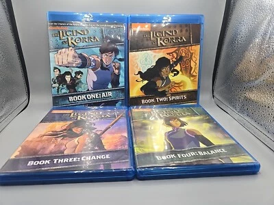 THE LEGEND OF KORRA: BOOK 1-4: AIR Blu-ray + DVD Complete Series Sealed NEW - Image 1 of 4
