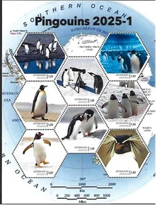 Luxemburg 2025 -1 Pinguine Antarktis Kleinbogen postfrisch G - Bild 1 von 1