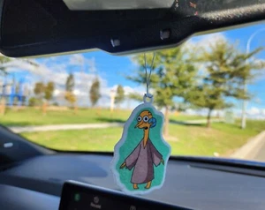 Mr Burns Alien Car Air Freshener Custom Design Various Scents - Picture 1 of 2