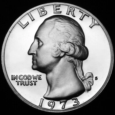 1973 S Washington Proof Quarter - Image 1 of 2