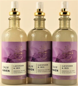 QTY 3 - Bath & Body Works CALM HAVEN - LAVENDER & IRIS Essential Oils Mist 5.3oz - Picture 1 of 2