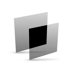 Polarisationsfolie 100 x 100 x 0,4 mm zirkular 0° | 2 Stk.-Set (L+R) | Typ ST-37 - Bild 1 von 4