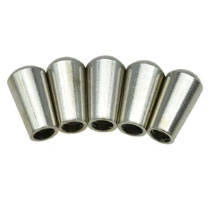 5-Pack Nickel USA Thread SAE 8-32 Metal Toggle Switch Tip Fit Gibson/Switchcraft - Picture 1 of 5