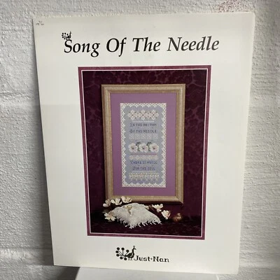 Just Nan SONG OF THE NEEDLE Cross Stitch Pattern w/ Embellishment Pack OOP - Image 1 of 4