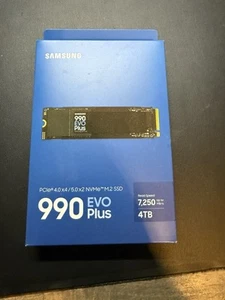 Samsung - 990 EVO PLUS 4TB PCIe 5.0 x2 M.2 Internal SSD New MZ-V9S4T0B/AM - Photo 1/2