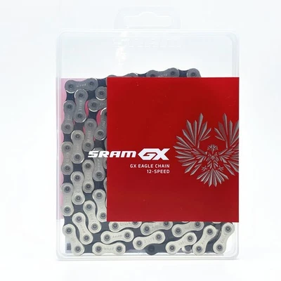 SRAM GX Eagle 12s Chain 126 Links PowerLock Silver Black MTB Bike CN-EAGL-GX-A1