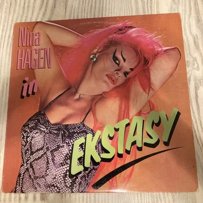 Nina Hagen ‎- In Ekstasy BFC 40004 US 1985 12" vinyl record album New Wave Synth Foto 1 de 4