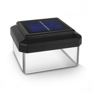5902211124511 Fence post solar lamp 100x100 GreenBlue GB128 GreenBlue - Picture 1 of 9