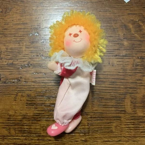Vintage Russ Happy Clown Clip auf Bleistift Umarmung 4" rosa - Bild 1 von 6