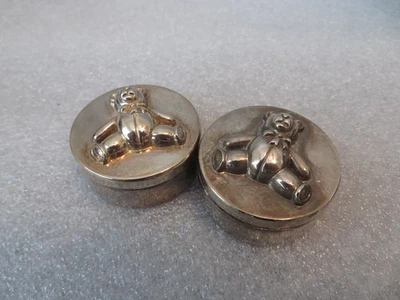 Oso de peluche bebé satinado forrado mi primer diente y mi primera caja de recuerdo de rizos Foto 1 de 4