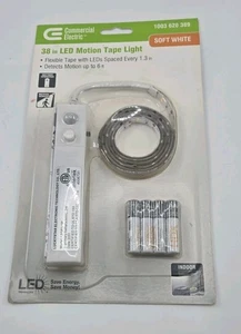 Commercial Electric 38" Tape Light LS580-1M Motion Detection LED Soft White NEW - Picture 1 of 2