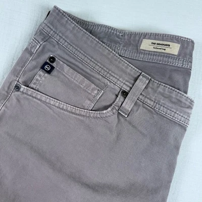 Pantalones de mezclilla Adriano Goldschmied Graduate talla 36x32 grises pantalones informales preppy Foto 1 de 4