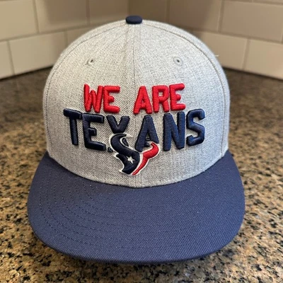 Houston Texans We Are Texans Fútbol New Era 59Fifty Gorra Sombrero 7 3/8 Mezcla de Lana Foto 1 de 4