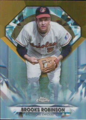 2022 Topps Chrome Update Diamond Greats #DGC-28 Brooks Robinson Orioles - Image 1 of 2