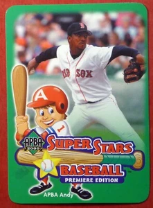 2000 APBA Pedro Martinez Super Stars game card (Red Sox) - Picture 1 of 2
