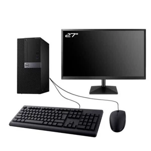 PC Dell Optiplex 7040 MT Bildschirm 27 " Intel I3-6100 RAM 16Go Drill 240Go W11 - Bild 1 von 7