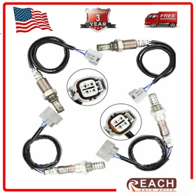 Sensor de oxígeno O2 4X para Jaguar X-Type 2002-2008, XK8 XKR 2003-2005 arriba+aguas abajo Foto 1 de 4