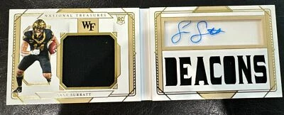 2021 National Treasure Collegiate Wake Forest Sage Surratt RC Booklet Auto /125 - Image 1 of 4