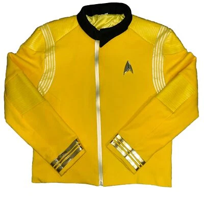 Chaqueta Cosplay Amarilla Star Trek Discovery Capitán Christopher Pike Insignia Talla L Foto 1 de 4