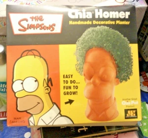 Simpsons Homer Simpson Chia Pet Handmade Collectible Planter - UNOPENED & SEALED - Picture 1 of 1