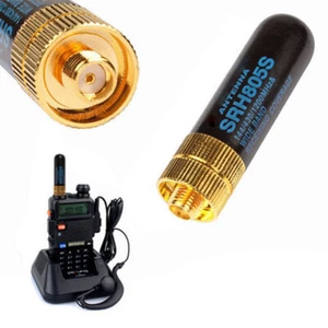 SRH-805S SMA-F Female Dual Band Antenna for BAOFENG UV-5R BF-888S Radio 5CM - Imagen 1 de 8
