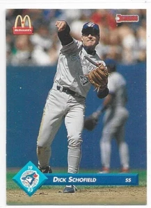 Dick Schofield 1993 Donruss McDonald's Toronto Blue Jays Great Moments #30 - Picture 1 of 1