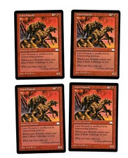 4x Lava Hounds VG/EX Weatherlight Mtg Magic EDH 4x x4