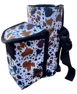 Showman Thermo Nylon Kuh Druck Flaschenträger mit Tasche - Bild 1 von 1