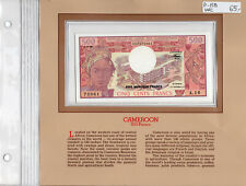 World Treasured Banknotes Central Bank of Cameroon 500 Francs UNC P-15D 