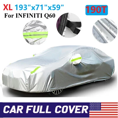 Cubierta de coche para INFINITI Q60 exterior 190T lluvia UV polvo nieve protección contra todo tipo de clima Foto 1 de 4