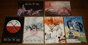 PINK FLOYD THE WALL AUTHENTIC ORIGINAL FULL SET OF 6 EARLS COURT POSTCARDS 1981 - Picture 1 of 10