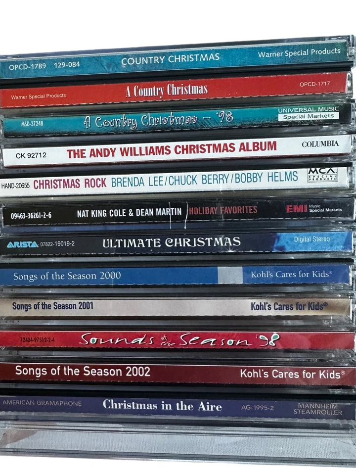 Lot of 13 Classic Christmas CDs – 90s Country Rock Pop Andy Williams Mix - Image 1 of 4